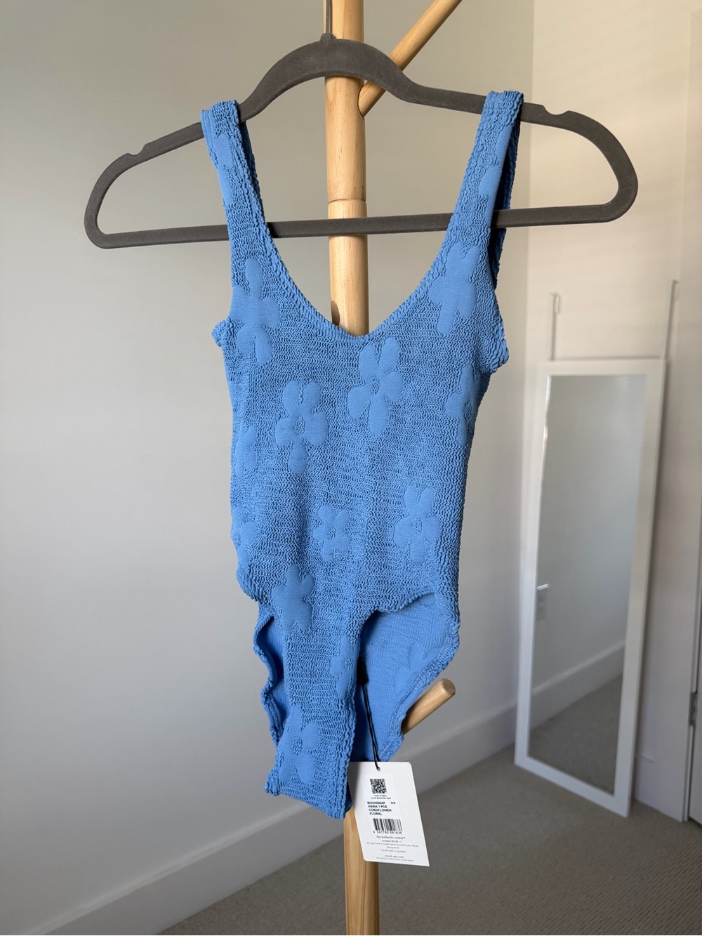 Bond-eye Mara One Piece in Blue Cornflower Floral Print - Picture 3 of 6